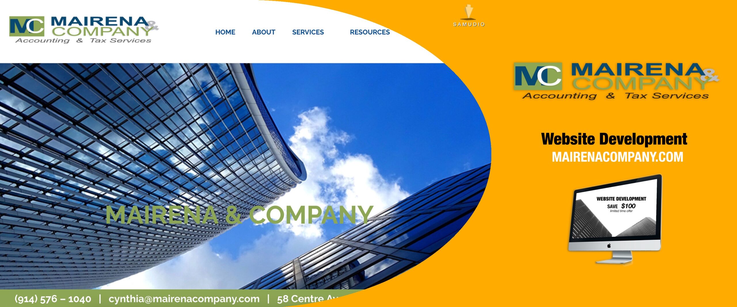Website development project for Mairena & Company showcasing a modern, professional business website designed to improve local SEO, increase online visibility, and help the company dominate its local market.