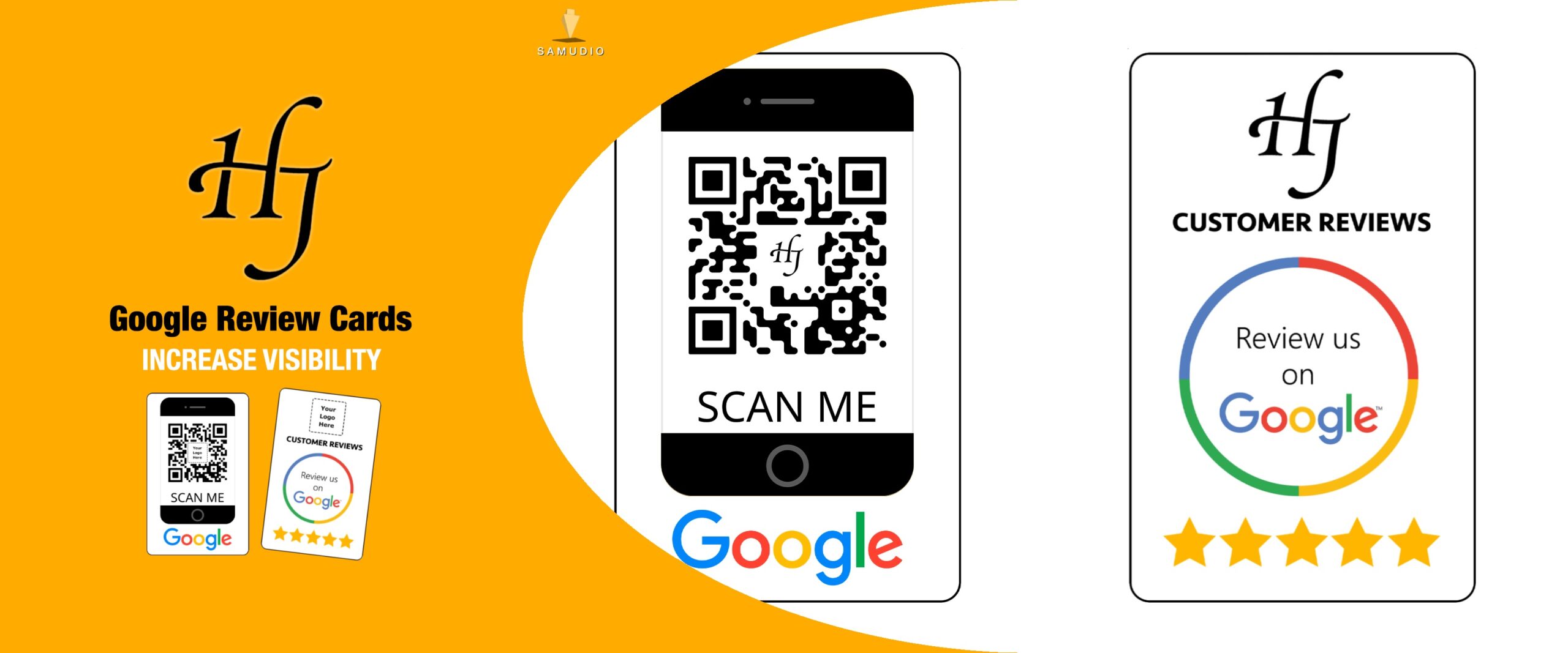 Google review cards for Hair By Joann created by Samudio Studios, a marketing agency, showcasing a customer review solution that delivers real results for clients and helps the hair salon dominate its local market.