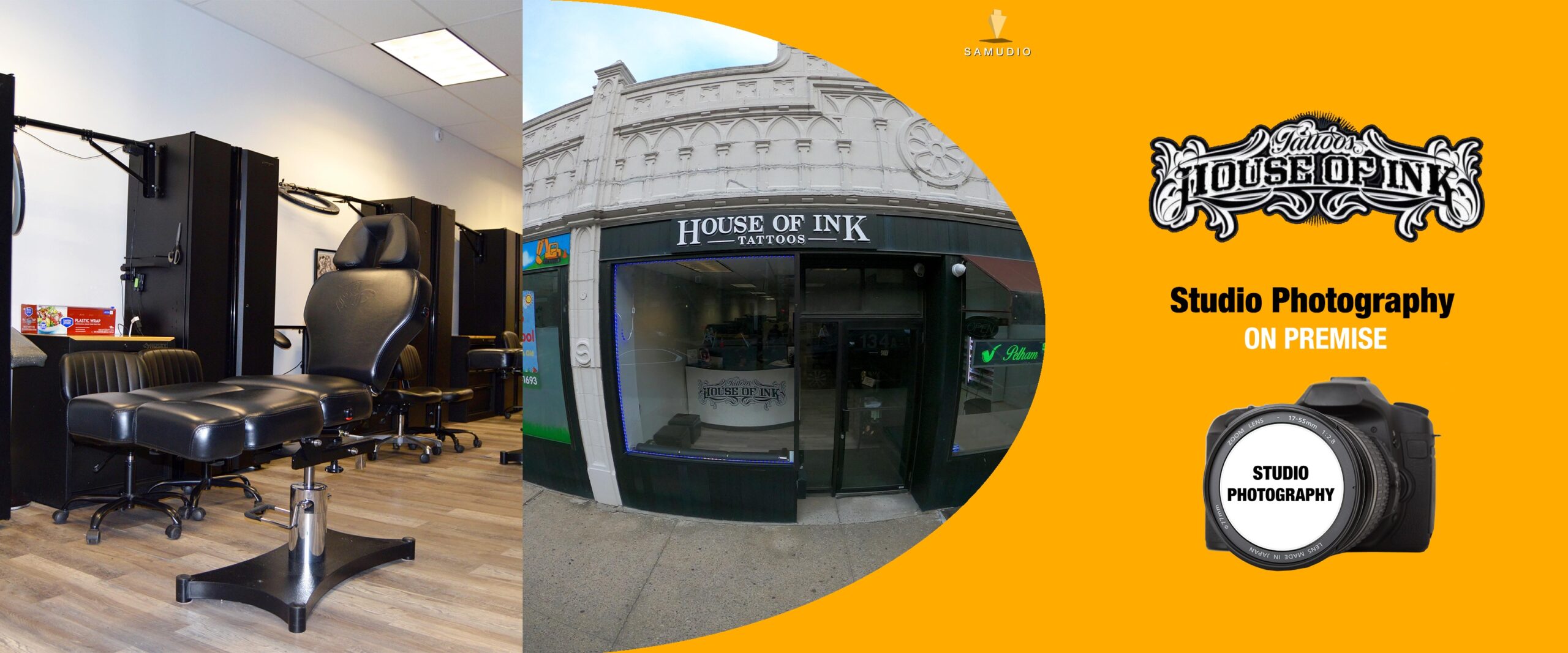 Studio photography for House Of Ink by Samudio Studios, a marketing agency, showcasing professional tattoo shop imagery that delivers real results for clients and helps the business dominate its local market.