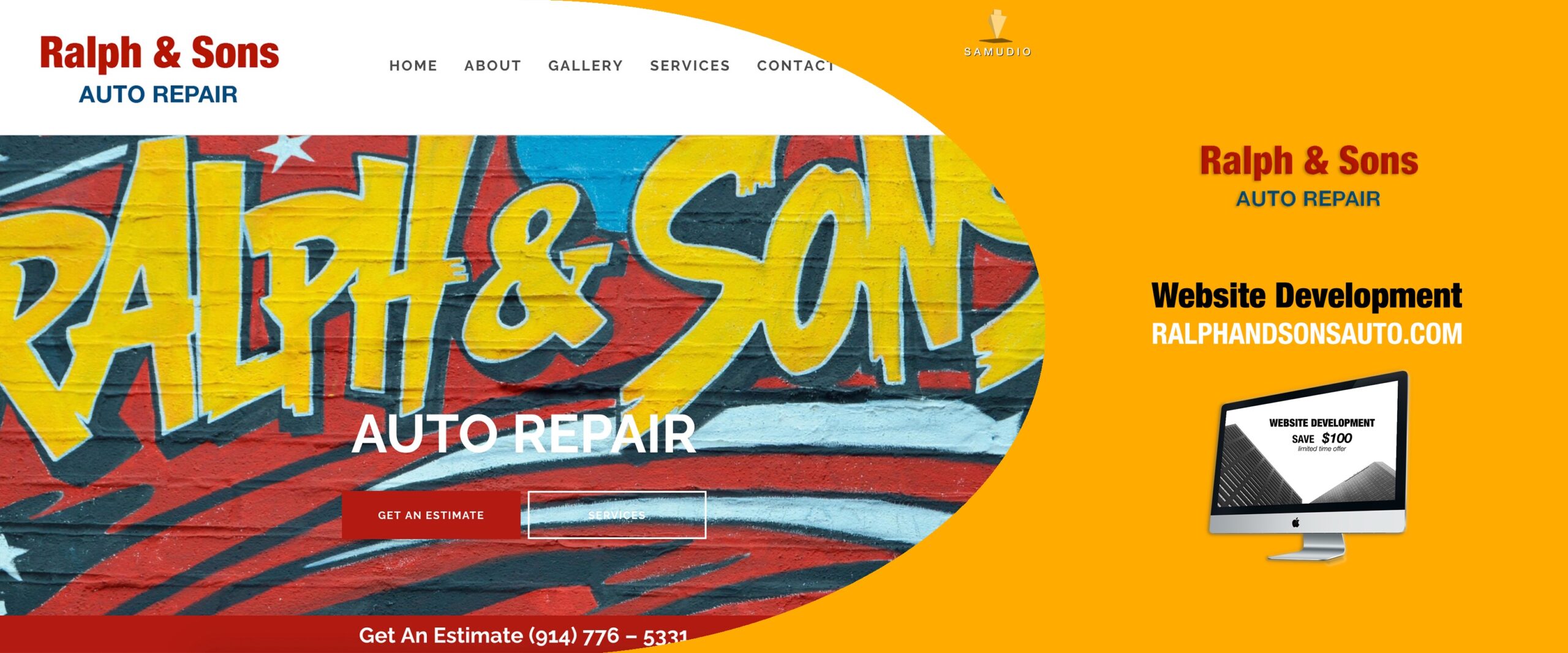 Website development for Ralph & Sons by Samudio Studios, a marketing agency, showcasing a modern, responsive website that delivers real results for clients and helps the business dominate its local market.